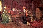 Millet, Francis David A Difficult Duet painting